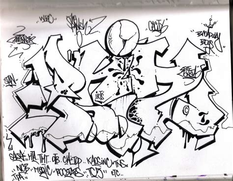 Skinny (скини/ скинявые) — насадка аэрозольного баллона для тонких линий. graffiti walls: Graffiti Blackbook Sketches Design