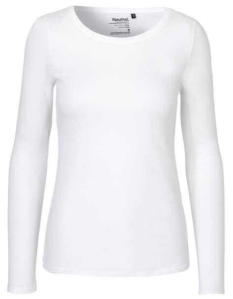 Damen Longsleeve Aus Bio Baumwolle In Weiß