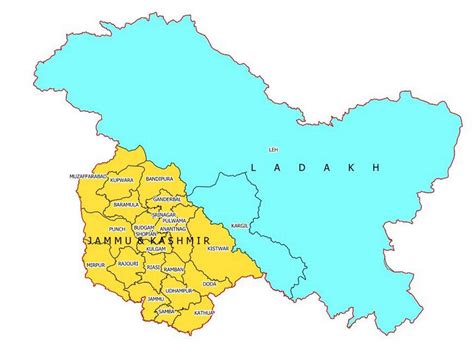 Jammu Kashmir Ladakh Political Map Pictures In Hindi Pdf