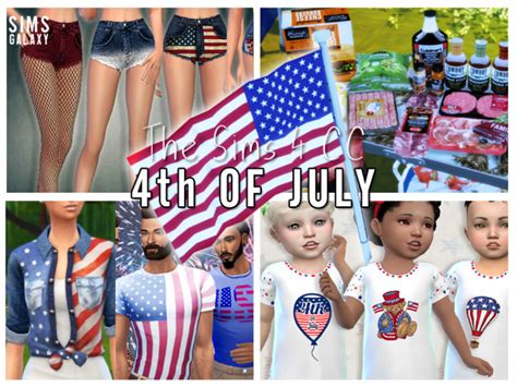 Sims 4 Cc 4th Of July Celebration Collection Do Sims Galaxy