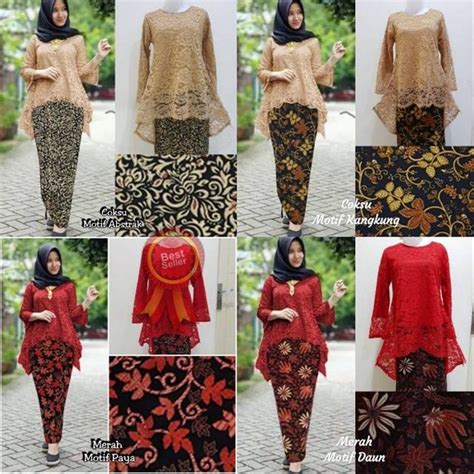 Jual Kebaya Brukat Modern Dress Baju Brokat Wanita Murah Wisuda Wisudah