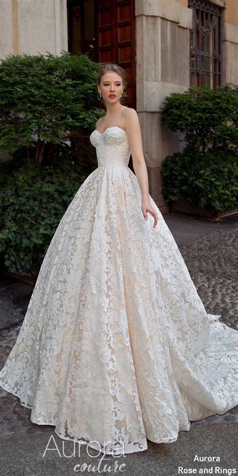 Strapless Ball Gown Lace Wedding Dresses Dresses Images 2022