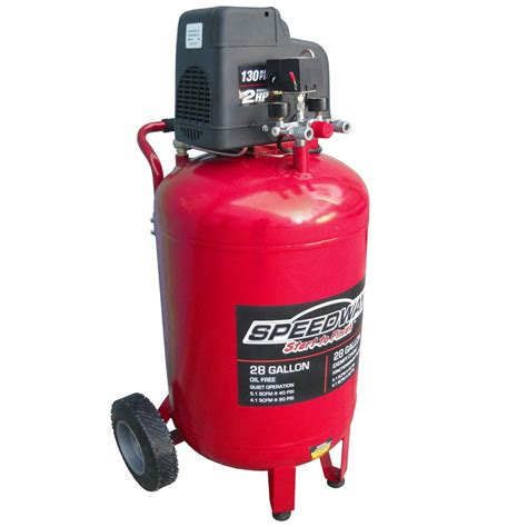 Speedway 28 Gal 2 Hp Oil Free Vertical Air Compressor With Quick