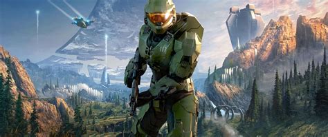 Reach's depth in a blog post with general updates · the newest e3 halo infinite trailer showed us master chief's new gen 3 mjolnir spartan armor. Download 2560x1080 wallpaper halo infinite, armor suit ...
