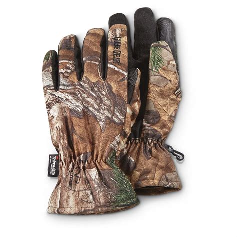 Guide Gear Insulated Waterproof Camo Hunting Gloves 667150 Gloves