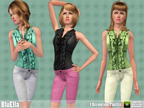 The Sims Resource Skinny Denim Set S3