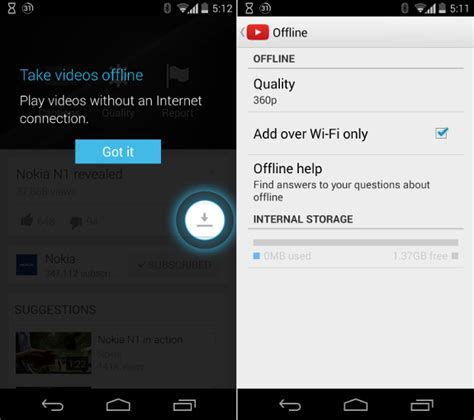 Youtube For Android Gets Offline Mode In India