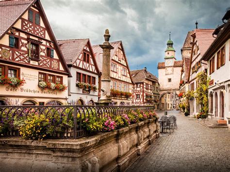 wonderful  town  germany rothenburg ob der tauber