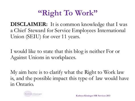 Right To Work Laws Explained