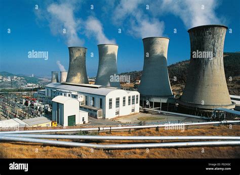 Geothermal Power Plant In Larderello Tuscany Italy Stock Photo Alamy