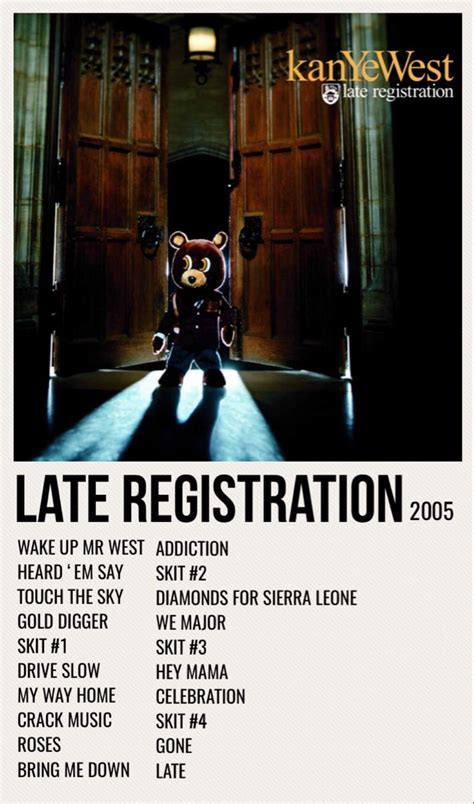 Late Registration In 2022 Late Registration Music Album Cover Album