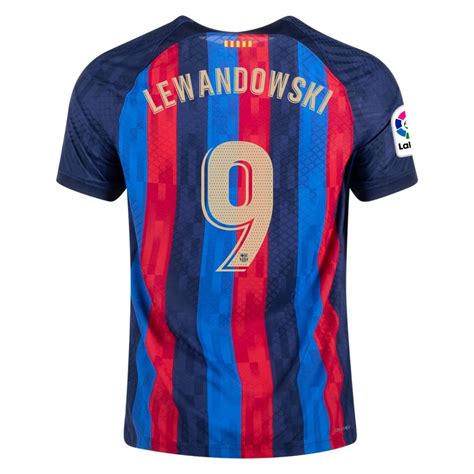 Robert Lewandowski Barcelona 22 23 Authentic Home Jersey By Nike Arena Jerseys