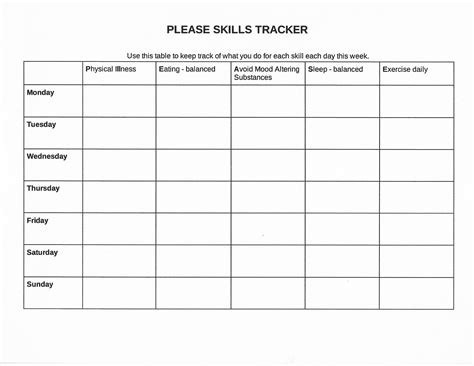 Please Skills Dbt Poster And Tracker Sleep Hygiene Handout Etsy Ireland