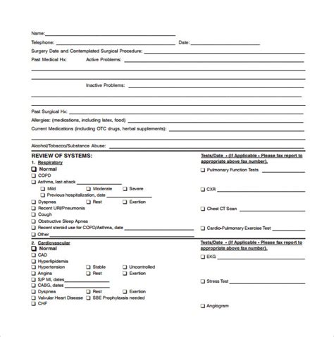 12 Medical Consultation Form Templates To Download Sample Templates