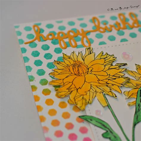 Post173 Happy Birthday Flowers Card Me And My Daily Papercraft