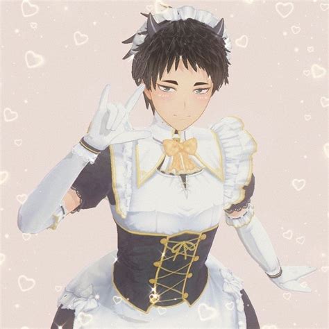Akaashi˚ ༘♡ ⋆｡˚ Anime Maid Anime Cat Boy Cute Anime Guys