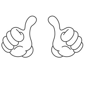 Double Thumbs Up Eps Hands Svg This Guy Svg Vector Cut Files For Cricut And Silhouette Instant