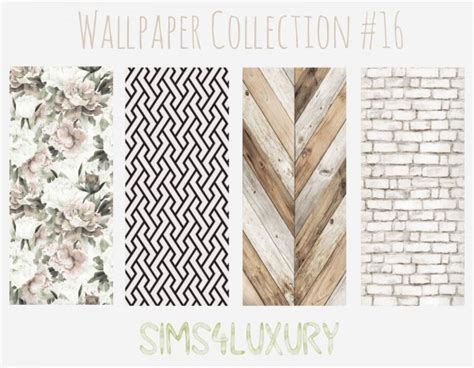 Sims4luxury Wallpaper Collection 16 Sims 4 Downloads