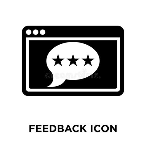 Feedback Icon Vector Isolated On White Background Feedback Sign Question Symbols Stock Vector