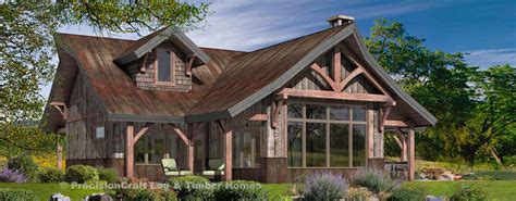 Unbelievable views and soaring timbers greet the rear elevation features two screened porches, an open deck and a covered patio across the rear of the house. Ashcroft | Timber Frame Floor Plan