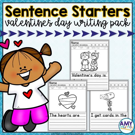 Valentines Day Picture Writing Prompts With Sentence Starters
