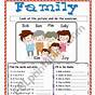 Family Worksheet Esl