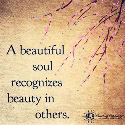 A Beautiful Soul Recognizes Beauty In Others Quote