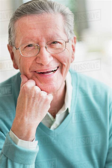 Senior Caucasian Man Smiling Stock Photo Dissolve