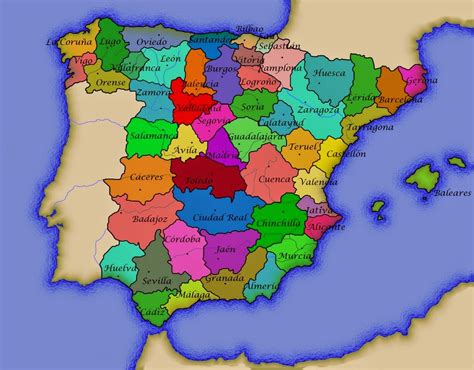 Historia De España Mapa Divisiones Administrativas España Antes J Burgos