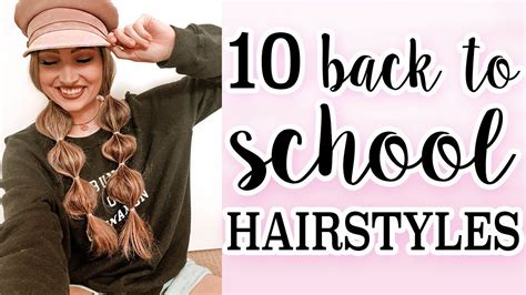 10 Back To School Hairstyles Easy And Heatless Youtube