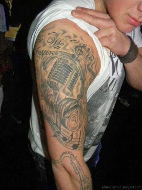 Usually, sleeve tattoos are from the upper portion of the shoulder to the end of the wrist. 30 Awesome Music Tattoos For Boys