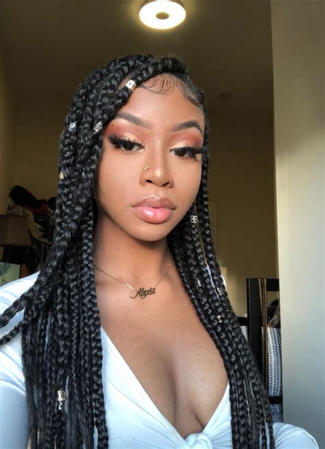 So, you should help her out to make something more imaginative than simple braids, short haircut or a ponytail, which might look monotonous because every other. Black Girl Box braids, Afro-textured hair on Stylevore