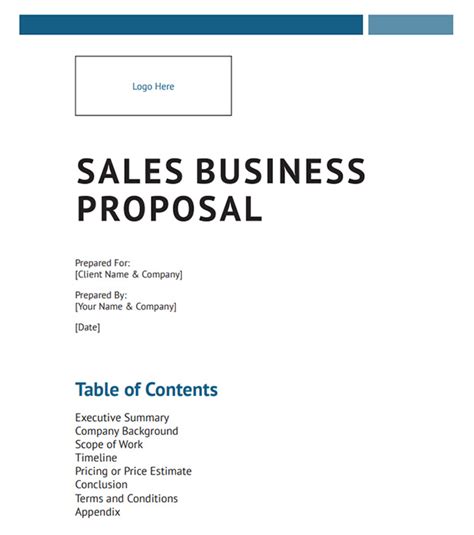 How To Write A Business Proposal Template And Examples