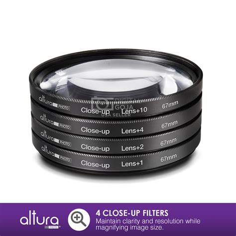 67mm Lens Filter Kit Uv Cpl Fld Nd 2 4 8 Macro Close Up Set For