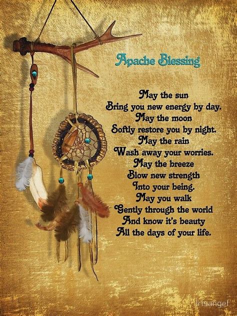 Dreamcatcher Apache Blessing Art Print By Irisangel Native American