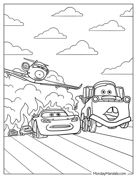 Lightning Mcqueen And Tow Mater Coloring Pages