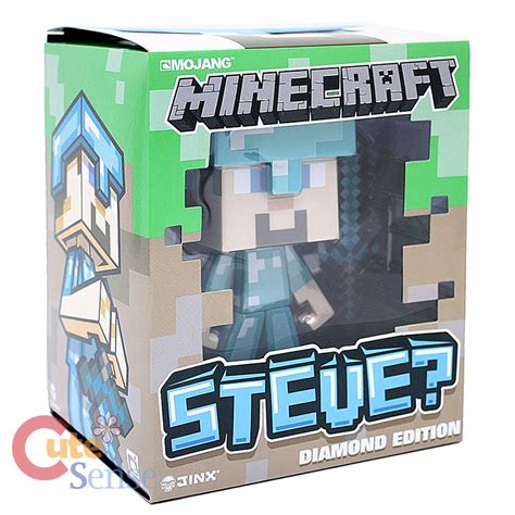 Minecraft Steve Diamond Edition Vinyl Action Figure Jinx Ebay