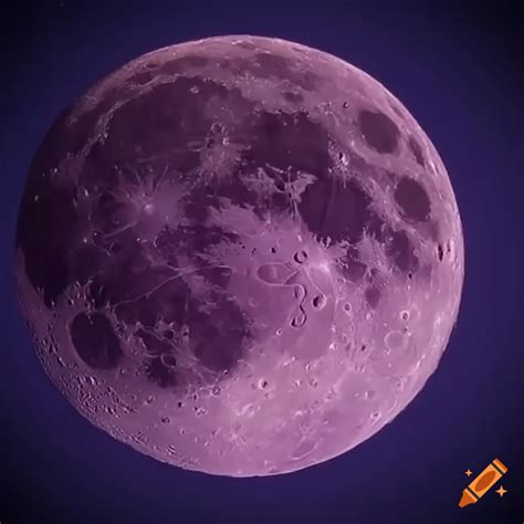 Purple Moon In The Night Sky On Craiyon