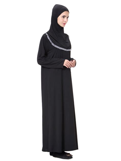 Dubai Abaya Muslim Women Hooded Prayer Robe Islamic Long Maxi Dress Kaftan Eid Ebay