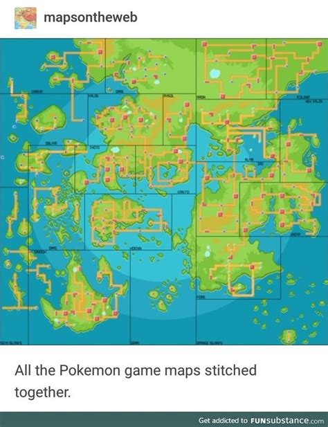 All The Pokemon Maps Combined Funsubstance