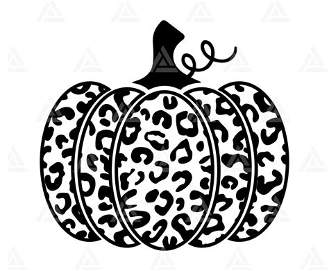Pumpkin Svg Leopard Print Svg Halloween Svg Thanksgiving Etsy Uk