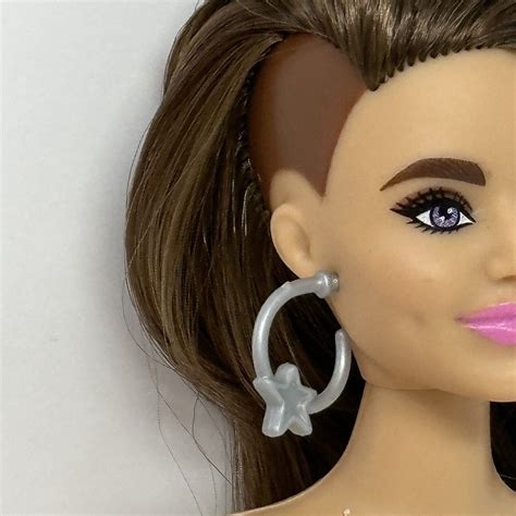 Barbie Extra 9 Brunette Curvy Nude Articulated Doll EBay