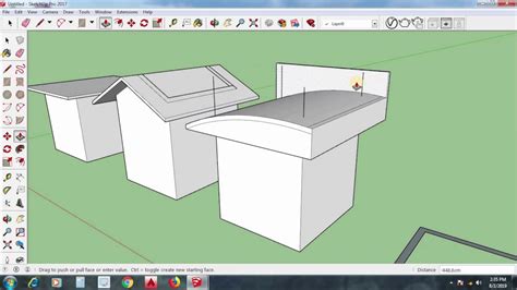 Sketchup Type Of Roof Modelling Easy Way Youtube