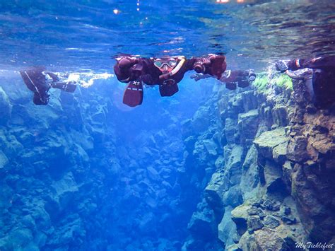 Snorkellingdiving Between The Tectonic Plates In Silfra Iceland My