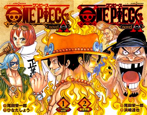 A Comparison of the One Piece novel A covers, 1 & 2 : OnePiece