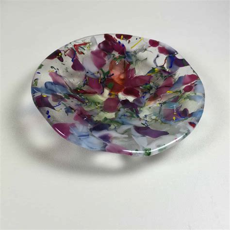 Fused Glass Confetti Art Elegant Fused Glass By Karen
