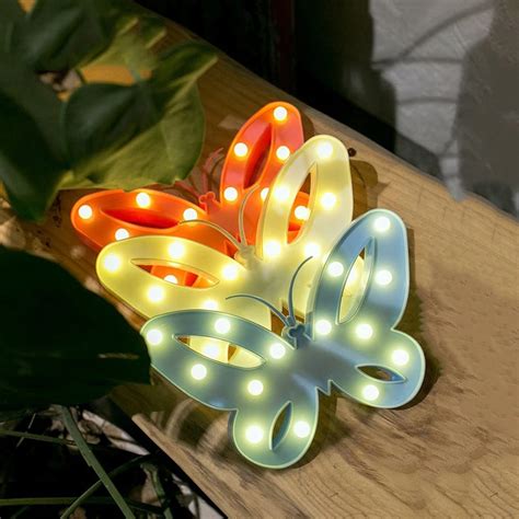 Butterfly Night Light Led 3d Night Lamp Butterfly Warm White Table Lamp
