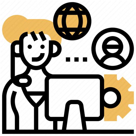 Customer Information Interaction Service Support Icon