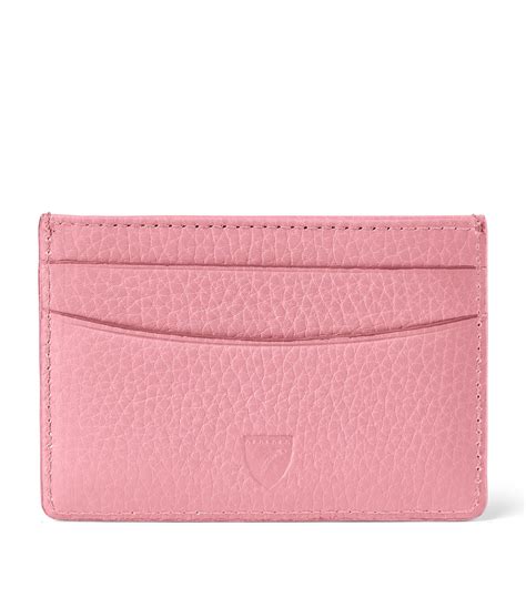 aspinal of london grained leather slim card holder harrods us