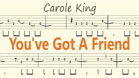 You Ve Got A Friend Carole King Guitar Solo Tab BackingTrack YouTube